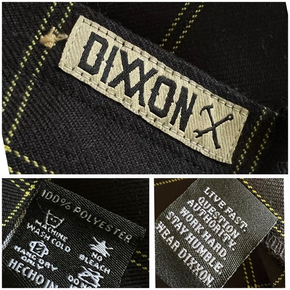 Dixxon Youth Division Gridlock Flannel Button Up Long Sleeve Shirt Size Medium - Picture 9 of 14